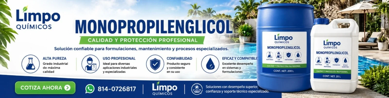 Monopropileglicol de Limpo Químicos