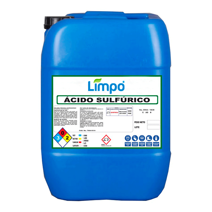 Ácido sulfúrico industrial de Limpo Químicos